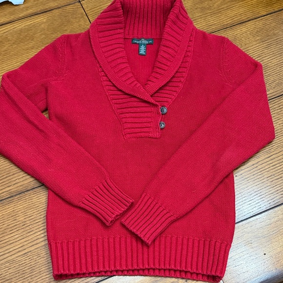 Ralph Lauren Sweaters - Ralph Lauren Red Shawl Collar Sweater